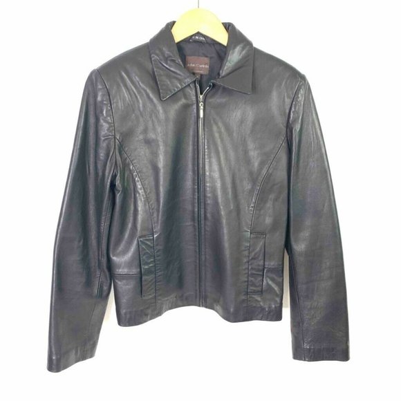 John Carlisle Jackets & Blazers - John Carlisle Leather Lined Zip Up Jacket